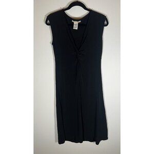 Vintage Y2K Free People black jersey midi babydoll dress M stretch classic